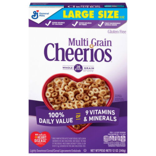 Cheerios Cereal, Gluten Free, Multi Grain, Large Size