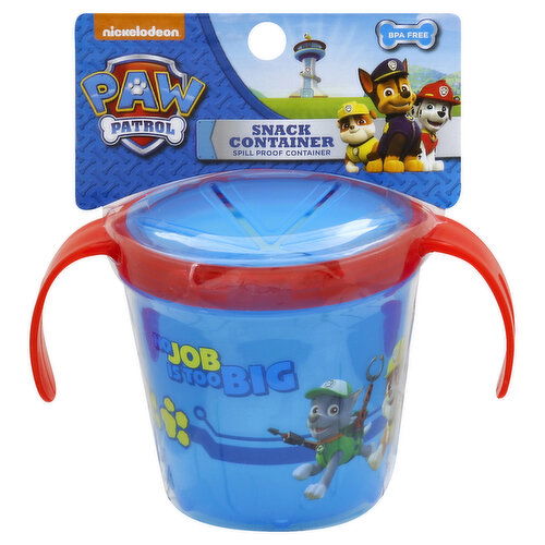 Spin Master Snack Container, Spill Proof, Nickelodeon Paw Patrol