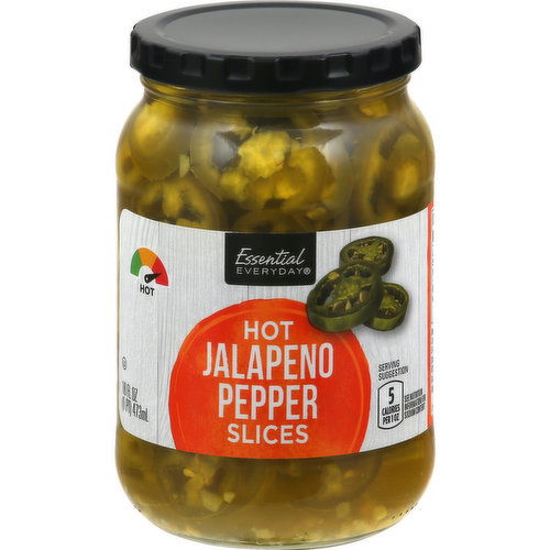 Essential Everyday Jalapeno Pepper, Hot, Slices