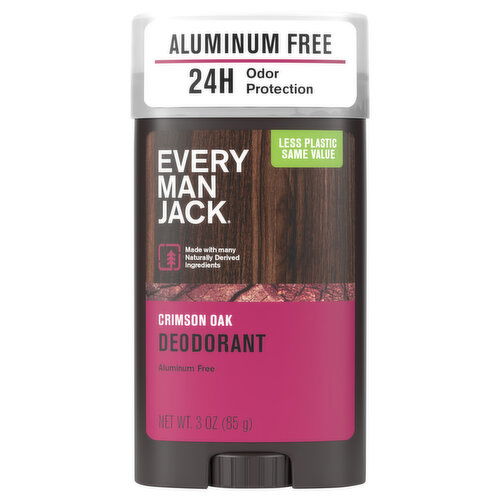 Every Man Jack Aluminum Free Crimson Oak Deodorant