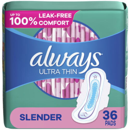 Always Ultra Thin Always Ultra Thin Pads with Wings, Size 1, 36