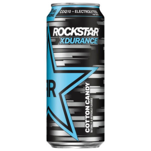 Rockstar Xdurance Energy Drink, Sugar Free, Cotton Candy