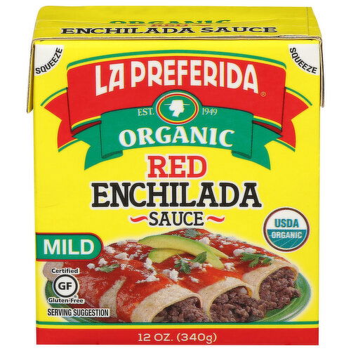 La Preferida Enchilada Sauce, Organic, Red, Mild