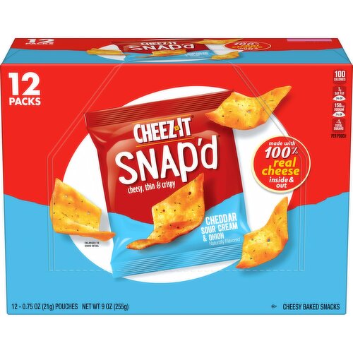 Cheez-It Cheese Cracker Chips, Cheddar Sour Cream and Onion