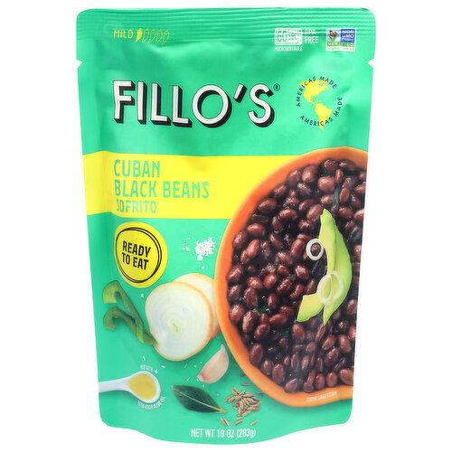 Fillos Beans and Sofrito, Cuban Black Beans, Mild