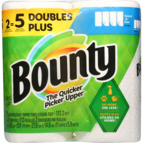 Bounty Paper Towels, Select-A-Size, 2-Ply