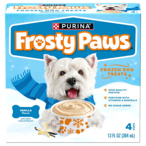 Frosty Paws Dog Treats, Frozen, Vanilla Flavor