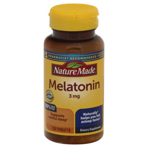 Nature Made Melatonin, 3 mg, Tablets