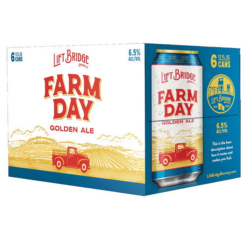 Lift Bridge Farm Day, Golden Ale, 6 cans