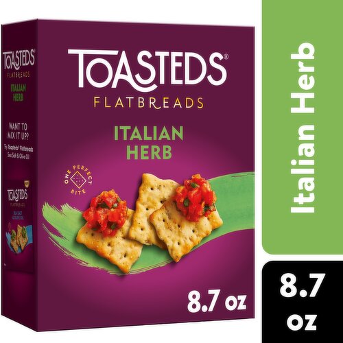 Toasteds Crackers, Italian Herb