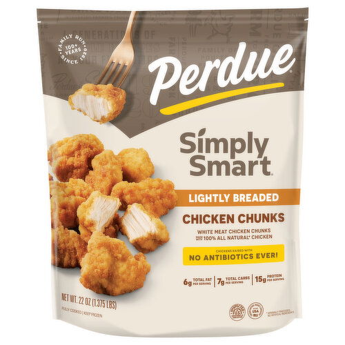 Perdue Simply Smart Chicken Chunks, Lightly Breaded