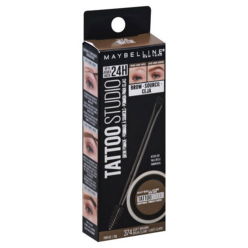 maybelline Tattoo Studio Brow Pomade, Soft Brown 374