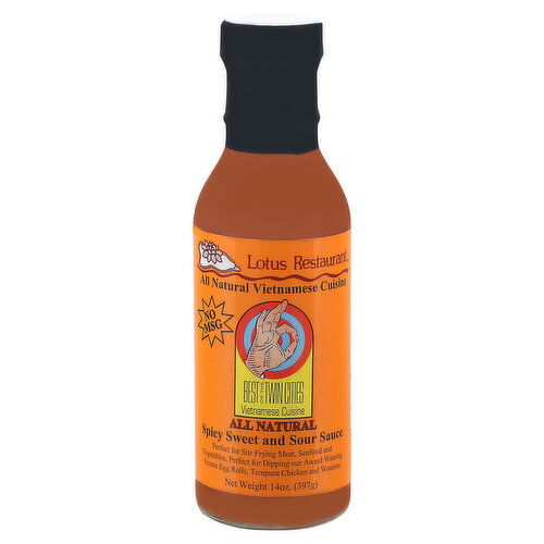 Lotus Restaurant Sauce, All Natural, Spicy Sweet and Sour