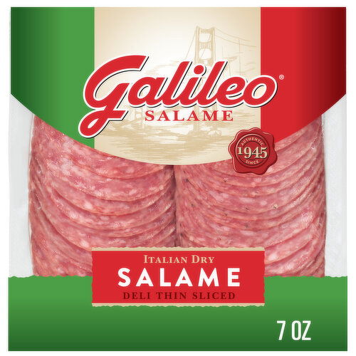 Galileo Salame Deli Thin Sliced Italian Dry Salame