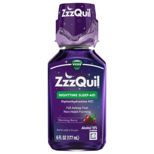 Vicks ZzzQuil Nighttime Warming Berry Sleep-Aid