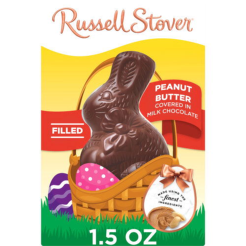 Russell Stover Easter Easter Bunny Peanut Butter in Milk Chocolate Candy Rabbit