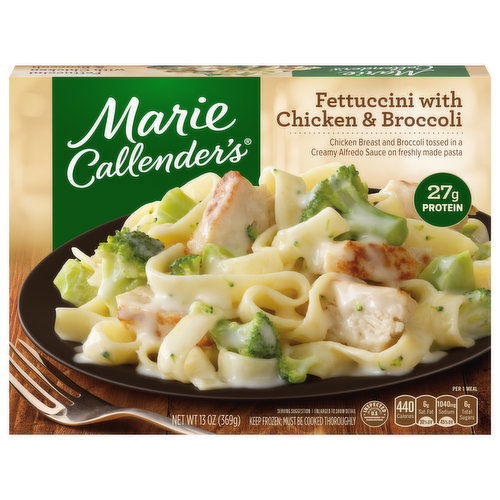 Marie Callender's Fettuccini With Chicken & Broccoli, Frozen Meal