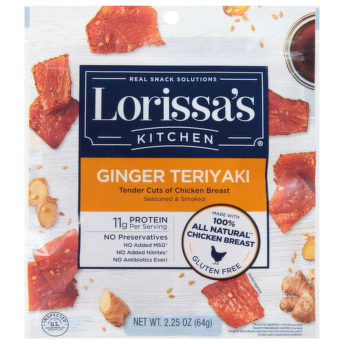 Lorissa's Kitchen Teriyaki, Ginger, Seasoned & Smoked