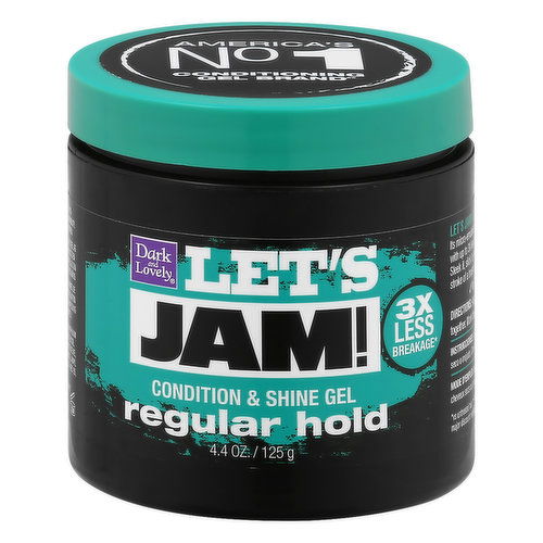 Dark and Lovely Let's Jam! Condition & Shine Gel, Regular Hold