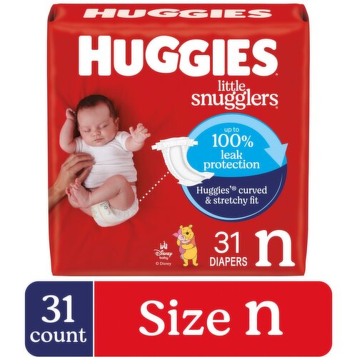 Huggies Little Snugglers N (Up to 10 lb) Disney Baby Diapers