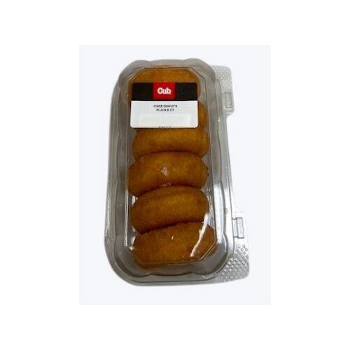 Cub Bakery Plain Cake Donuts, 6 Count