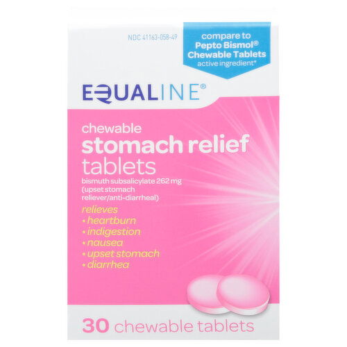 Equaline Stomach Relief, 262 mg, Chewable Tablets