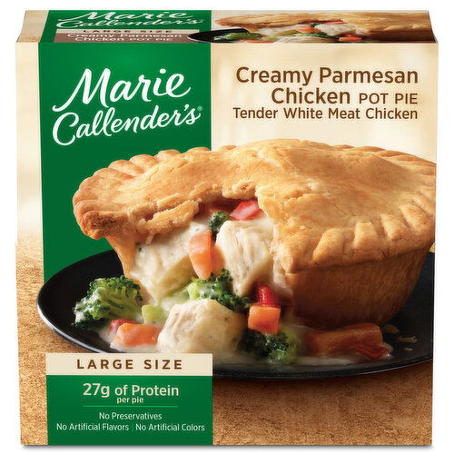 Marie Callender's Creamy Parmesan Chicken Pot Pie, Frozen Meal Creamy Parmesan Chicken Pot Pie, Frozen Meal