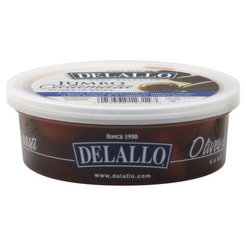 Delallo Olives in Brine, Jumbo Calamata