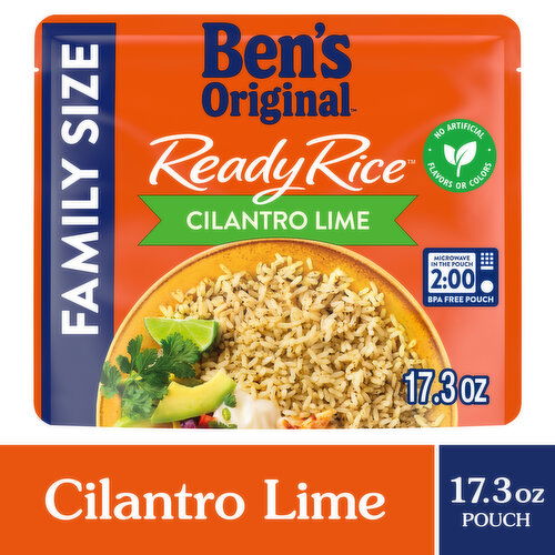 Ben's Original Ready Rice Rice, Cilantro Lime Flavored, Family Size