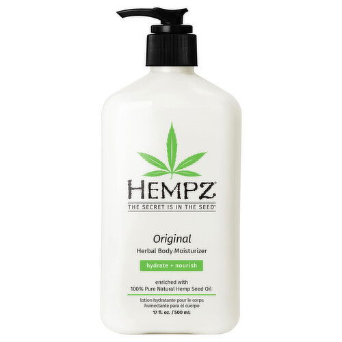 Hempz Body Moisturizer, Herbal, Original