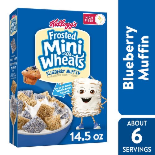 Frosted Mini-Wheats Cold Breakfast Cereal, Blueberry, Family Pack