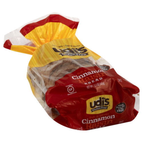 Udi's Gluten Free Bread, Cinnamon Raisin