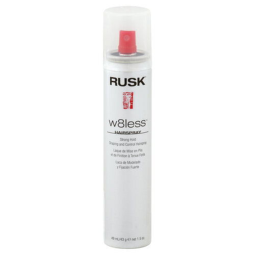 Rusk W8Less Hairspray, Strong Hold