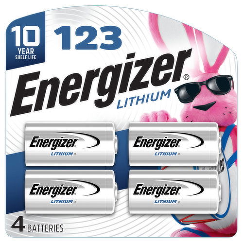 Energizer Batteries, Lithium, 123