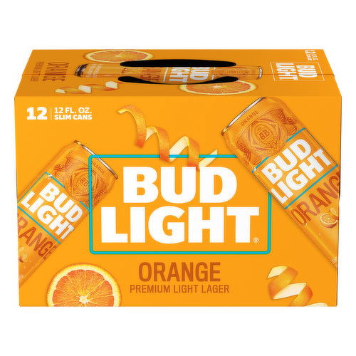 Bud Light Beer, Orange