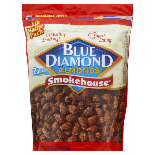 Blue Diamond Almonds, Smokehouse, Value Pack