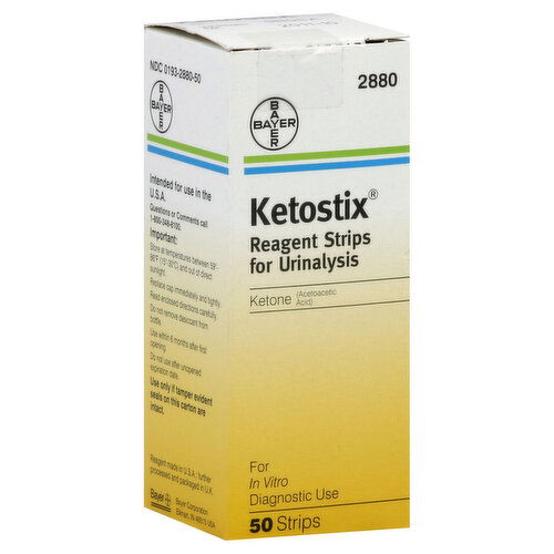 Ketostix Reagent Strips for Urinalysis
