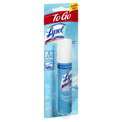 Lysol Disinfectant Spray, Crisp Linen Scent, Travel Size