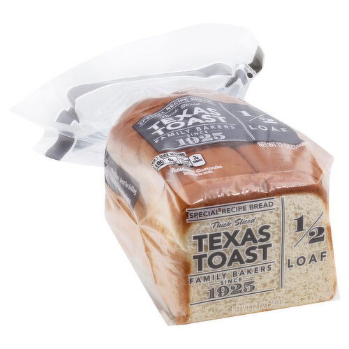 Lewis Bread, Texas Toast, Thick Sliced, 1/2 Loaf