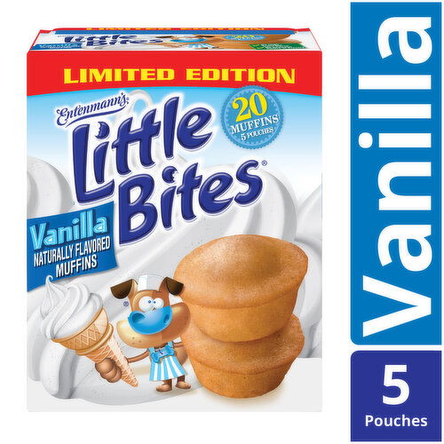 Entenmann's Little Bites Entenmann's Little Bites Vanilla Mini Muffins, 5 pouches, 8.25 oz