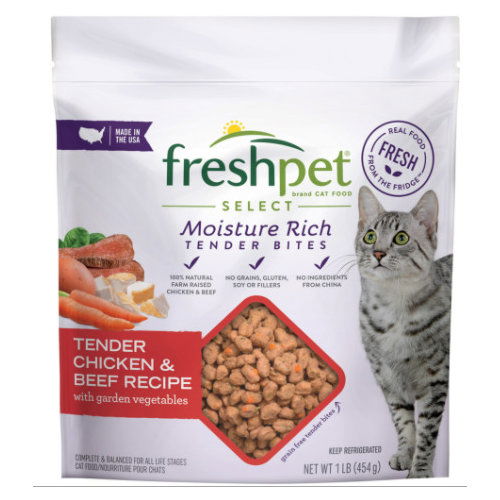 Fresh Pet  Moisture Rich Tender Bites Chicken & Beef Recipe