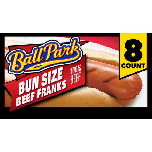 Ball Park Bun Length Hot Dogs, Beef