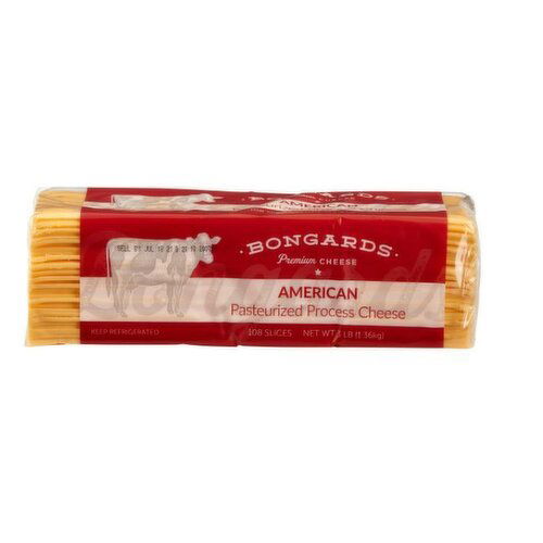 Bongards American Pasteurized Process Cheese 108ct