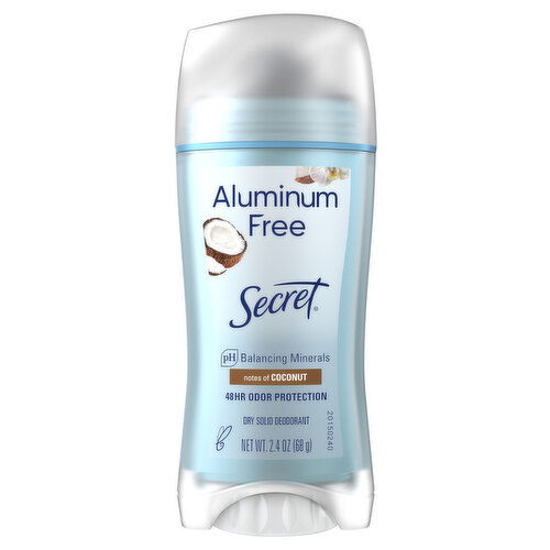 Secret Aluminum Free Aluminum Free Deodorant for Women, Coconut