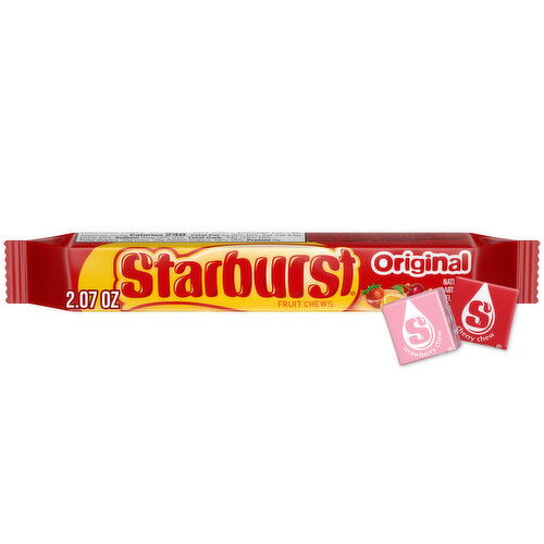 Starburst STARBURST Original Fruit Chews Chewy Candy, Full Size, 2.07 oz