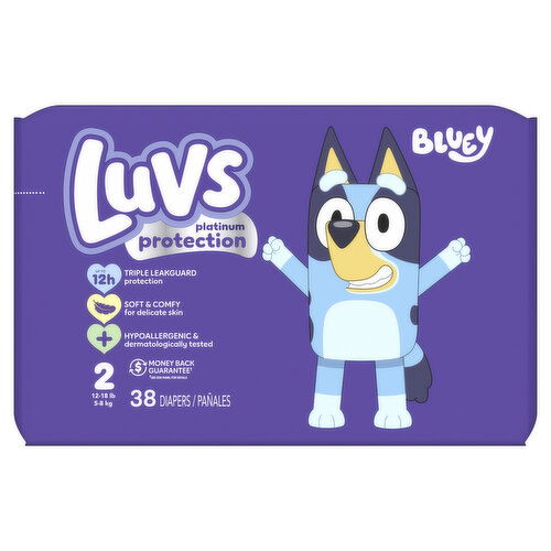 Luvs Platinum Protection Platinum Protection Baby Diapers, Size 2