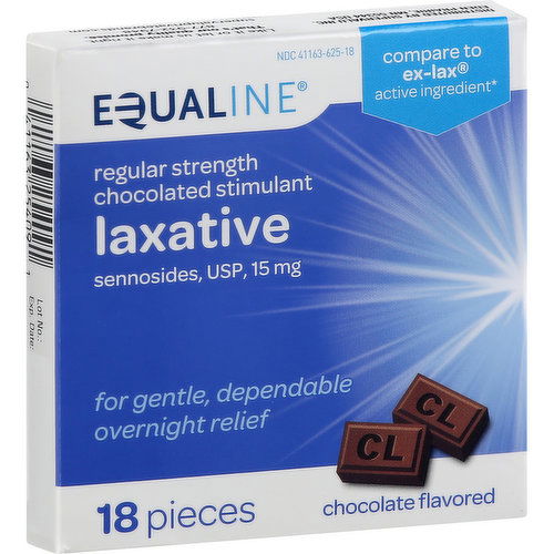 Equaline Laxative, Regular Strength, 15 mg, Chocolate Flavored