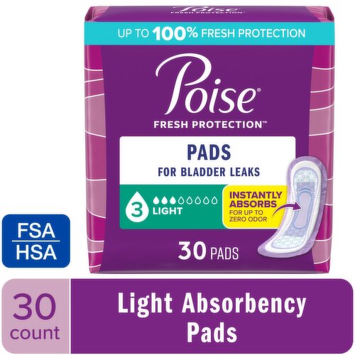 Poise Fresh Potection Regular Light Pads