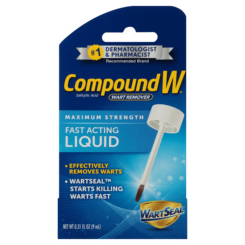 Compound W Wart Remover, Maximum Strength, Fast-Acting Liquid