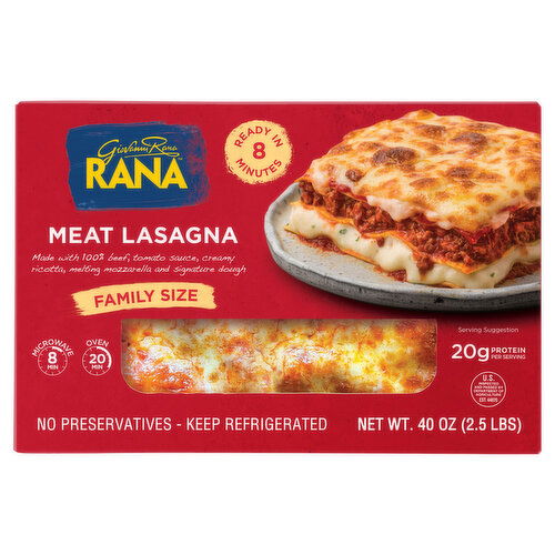 Rana Meat, Lasagna, Ready Meal, Refrigerated